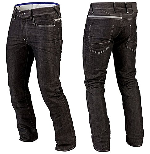 Juicy Trerdz Denim Motorbike Sports Jeans Aramid Protection Lining Black W38-L35 - Thumbnail 2