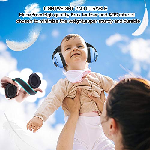 Baby Headphones Baby Ear Protection - Noise Cancelling Headphones for Babies, Toddlers and Infants (Blue)