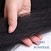 Ponytail Extension Synthetic Magic Paste Heat Resistant Afro Kinky Straight Synthetic Wrap Around Ponytail Clip In Hairpiece Corn Wave Ponytail 22 Inch 100g (22 inch, 2#)