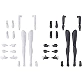 Bandai Hobby - 30 Minute Sisters - #12 Option Body Parts Arm &amp; Leg Parts [White/Black], Bandai Spirits 30 MS Model Kit