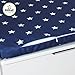 KidKraft Toy Box Cushion - White and Navy Stars, Soft Fabric Cover, Gift for Ages 3+