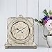 Stonebriar Victoria Station Table top Clock, Off White