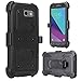 Galaxy J3 Luna Pro Case/J3 Eclipse Case/J3 Prime Case/J3 Emerge Case/Amp Prime 2/Express Prime 2/Sol 2/J3 2017/J3 Mission Belt Clip Holster w/Built in Screen Protector [Case& Holster Combo] - Black