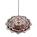 UOON Bronze Lotus Flower Incense Stick Burner Holder Ash Catcher(3 in 1), Red
