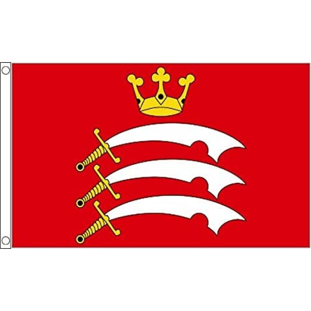 AZ FLAG - Middlesex County Flag - 3x5 Ft - 100D Polyester County Of Middx. - England Banner with Two Metal Grommets - Fade Resistant - Vivid Colors - 3' x 5' Feet - 150x90 Cm