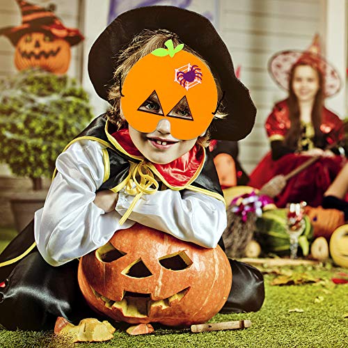CPPSLEE Halloween Mask Craft Kits- Masks and Cuffs Kit With Stickers, Shapes, Self-Adhesive Foam,Various accessories