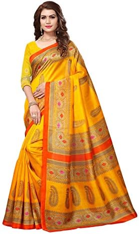 Reeva Trendz Women's Pure Silk Bhagalpuri Saree