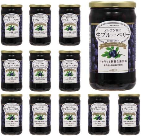 Amazon オレゴン産 ブルーベリー シロップ漬け 680g 固形量360g 12個 オレゴン産 ブルーベリー シロップ漬け 850ｇ フルーツの缶詰 瓶詰 通販