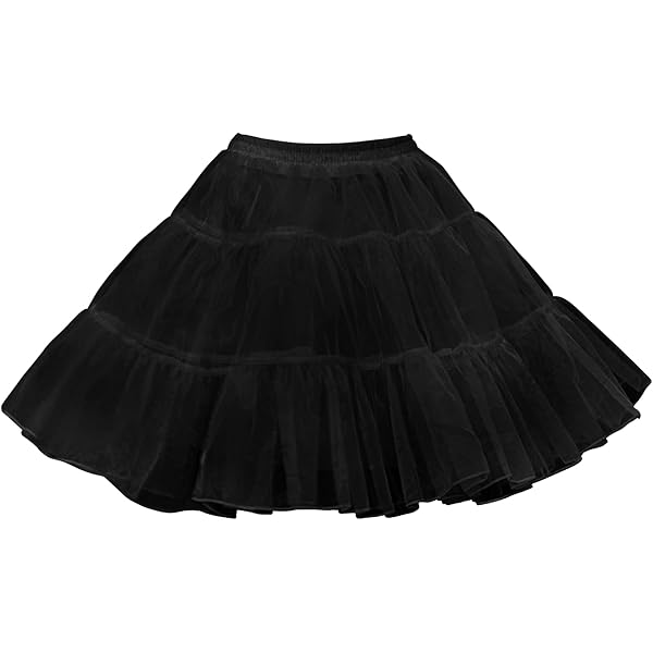 Black Tutu Women S Petticoat Skirts Tulle Underskirts Chiffon s