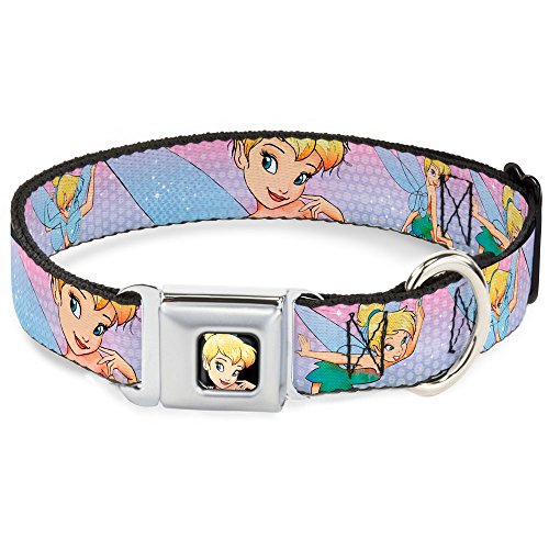 Buckle-Down DC-WDY006-S DYQ Tinker Bell CLOSE Dog Collar, Small/9-15"
