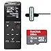 Sony ICD-UX560 Stereo Digital Voice Recorder w/Built-in USB w/Sony ECMCS3 Clip Mic