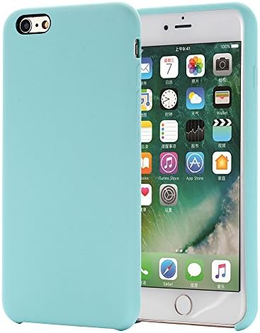 iPhone 6S Case, iPhone 6 Case, Alkax Liquid Silicone Slim Rubber TPU Thin Protective Phone Cases Shockproof Bumper with Soft Microfiber Cloth Lining Cushion Design Back Cover for Apple iPhone 6S(Teal)