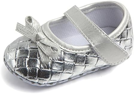 Baby Girls Shoes Mary Jane - Toddler Bowknot No-Slip Princess Shoes 0-18 Months