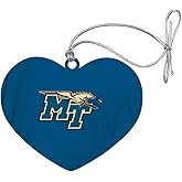 GRAPHICS & MORE Middle Tennessee State Primary Logo Heart Love Wood Christmas Tree Holiday Ornament