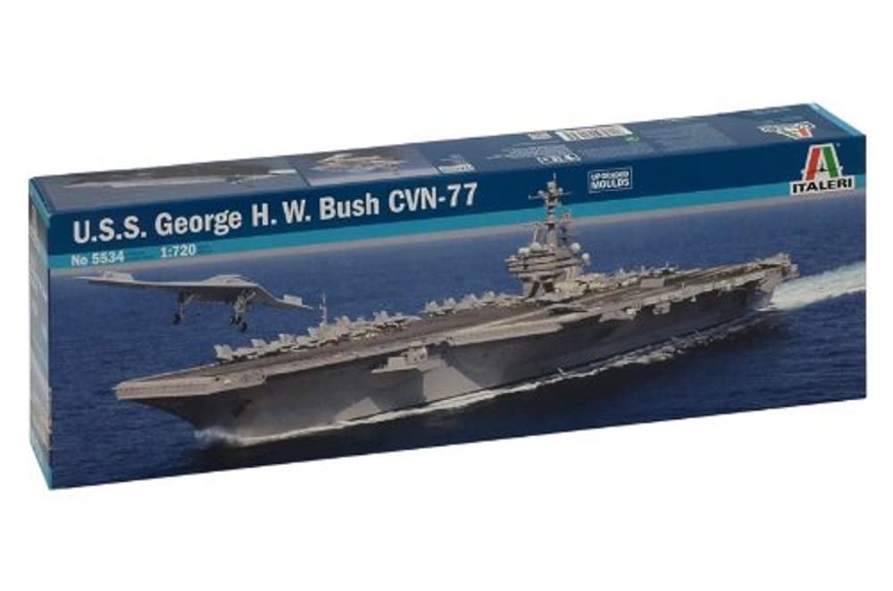 Italeri 510005534-1:720 U.S.S. George H.W. Bush CVN77, Grey