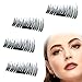 New Magnetic False Eyelashes,1 Pair 4 Pieces 3D Magnetic False Eyelashes, Reusable Fake Lashes,Widen Magnetic False Eyelashes -Cover all eyes