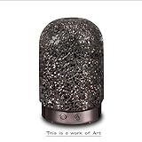 AA Antique Mirror Aroma Essential Oil Diffuser Aromatherapy Humidifier 120ml Mosaic Glass Housing 14-Color LED Light Mute Automatic Light Changing Aromatherapy Machine humidifier
