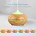 InnoGear 300ml Aromatherapy Essential Oil Diffuser Wood Grain Aroma Diffusers Cool Mist Humidifier with Timer Adjustable Mist 7 Color Changing Night Lights Waterless Auto Shut-offthumb 3
