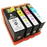 INKTONER 4 PK(1 Black&3 Color) Ink Cartridge for Lexmark150XL S315 S415 S515