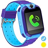 Kids Smart Watch for Kids SmartWatch with 1.54 Inch IPX5 Waterproof Color HD Display Touch Screen Digital Camera Game Music Learning Toys Call Watch 3-12 Ages Boy Girl Best Birthday Gift