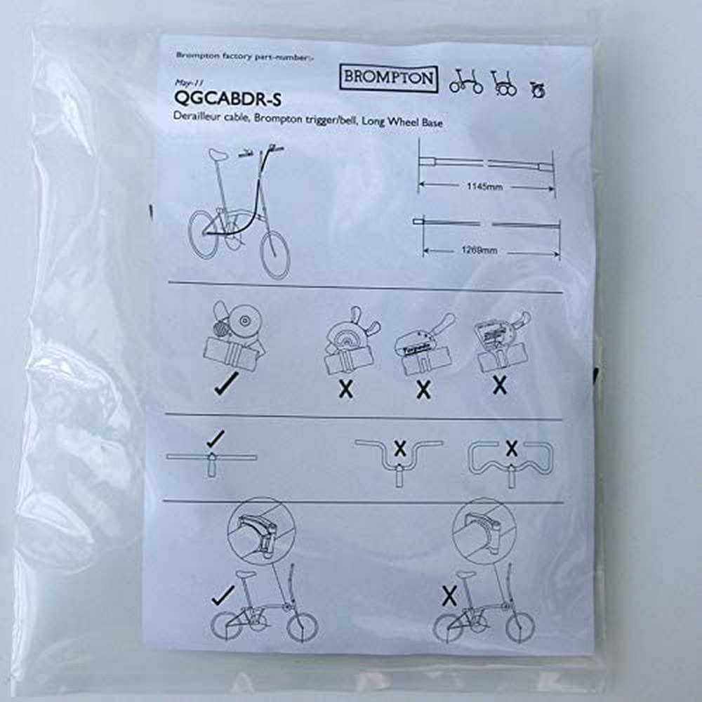 Brompton derailleur gear cable - S-Type, pre-2017