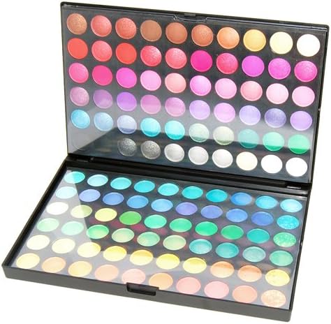 Accessotech 120 Colours Eyeshadow Palette Set 2 Palettes Black Case Professional