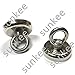 SUNKEE (2-pack) Salvage Magnet,62 Pounds Magnetic Hook , Round Base Magnet Fastener with Eyebolt Chrome Plate ,1.65
