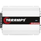 Taramps DS 800x4 1 Ohm 800 Watts RMS 4-Channel 200x4 RMS, Class D, Full Range, Crossover High / Low Pass Fixed, Bridgedable Car Audio Amplifier, White