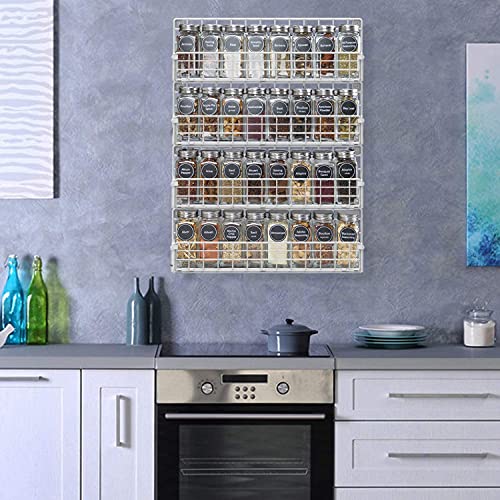 Xcosrack Spice Racks Organizer Wall Mounted 4Tier Spice Racks,Great