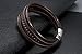 OSTAN Mens Bracelet Fashion Men's Braided Leather Bracelet Bangle Magnetic Clasp (8.46)