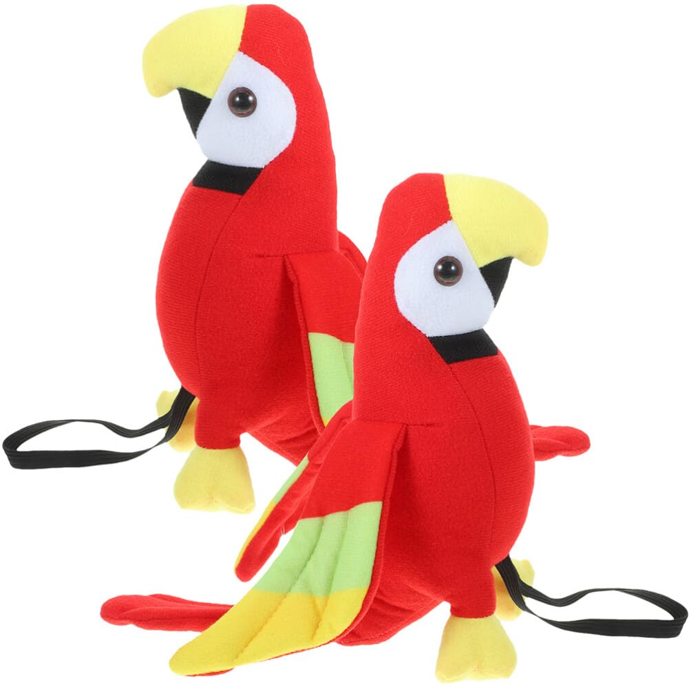 Photo 1 of Vaguelly 2pcs Plush Toy Lightweight Stuffed Parrot Costume Accessories for Boy Girl for Pirate Parties