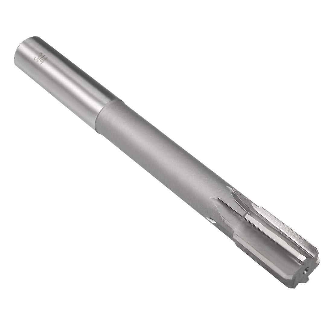sourcing map Chucking Reamer 3/4", H7 HSS Lathe Machine Reamer 6 Straight Flutes, Round Shank Milling Cutting Tool, Reaming Drill Bit for Stainless Steel Metal Hole