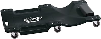Draper 81908 Mechanic's Creeper 120kg Max Weight 6 Castors PVC Comfort Headrest