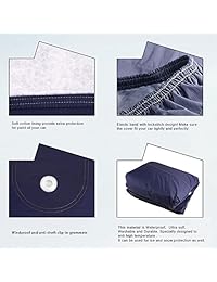 YITAMOTOR Cubierta para auto de 8 capas 3XL, de aluminio, sin fisuras, impermeable, resistente a la lluvia y al sol, antirayos UV, EE. UU.