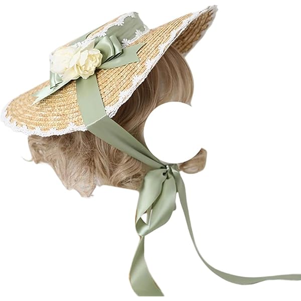 Amazon.com: Victorian Tea Party Sun Hat Lace Bows Flowers  display picture 1