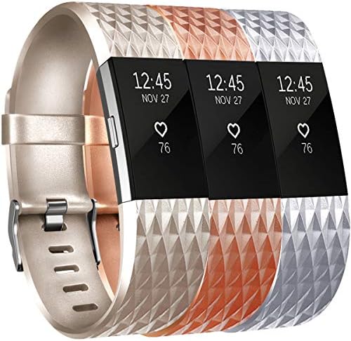 Yandu Replacement for Fitbit Charge 2 Strap, Watchbands Soft Comfortable Accessory Straps for Fitbit Charge 2