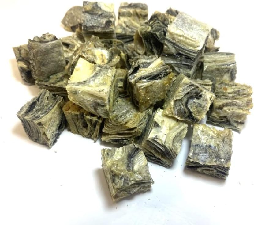 Small Cod Fish Cubes 200g PREMIUM 100% Natural Dried Fish Skin Dog Treats Chews U.K. Sourced Air-Dried SLS