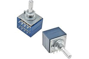 ezqnirk 1PCS ALPS Audio Volume Control Potentiometer RH2702 8 Pins Stereo Speaker Amplifier Volume Rotary Potentiometer,50K Ohm