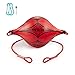 KUYOU Boxing Ball Speed Training Ball Double-end Bags Leather Speed Bag Punching Dodge MMA with Ring Locking for Training Gym Exercise Agility - Red