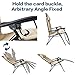 LUCKYBERRY Oversize XL Padded Zero Gravity Mesh Lounge Chair Beige Wider Armrest Adjustable Recliner with Cup Holder, Support 350 LBS