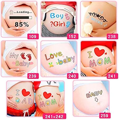 Voor Zwangere Verzending Moederschap Photo Props Zwangerschap Foto S Buik Schilderen Foto Stickers Amazon Nl
