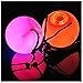 Wannabuy 1 Pair LED POI Thrown Balls for Professional Belly Dance Level Hand Props