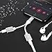 2-in-1 Lightning Splitter Adapter for iPhone X/8/8 Plus/7/7 Plus. Double lightning ports for dual Lightning Headphone Audio & Charge Adapter. Compatible IOS 10 or Later.