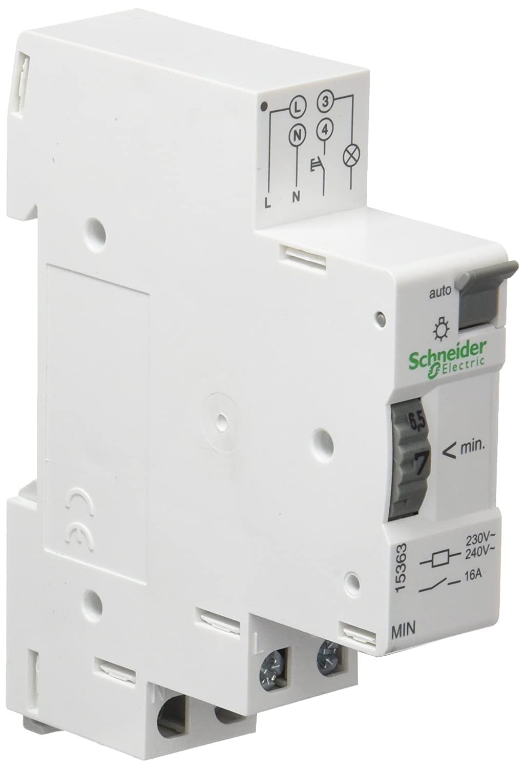 Schneider Electric 15363 Timer 1 to 7 Minutes 230V, White