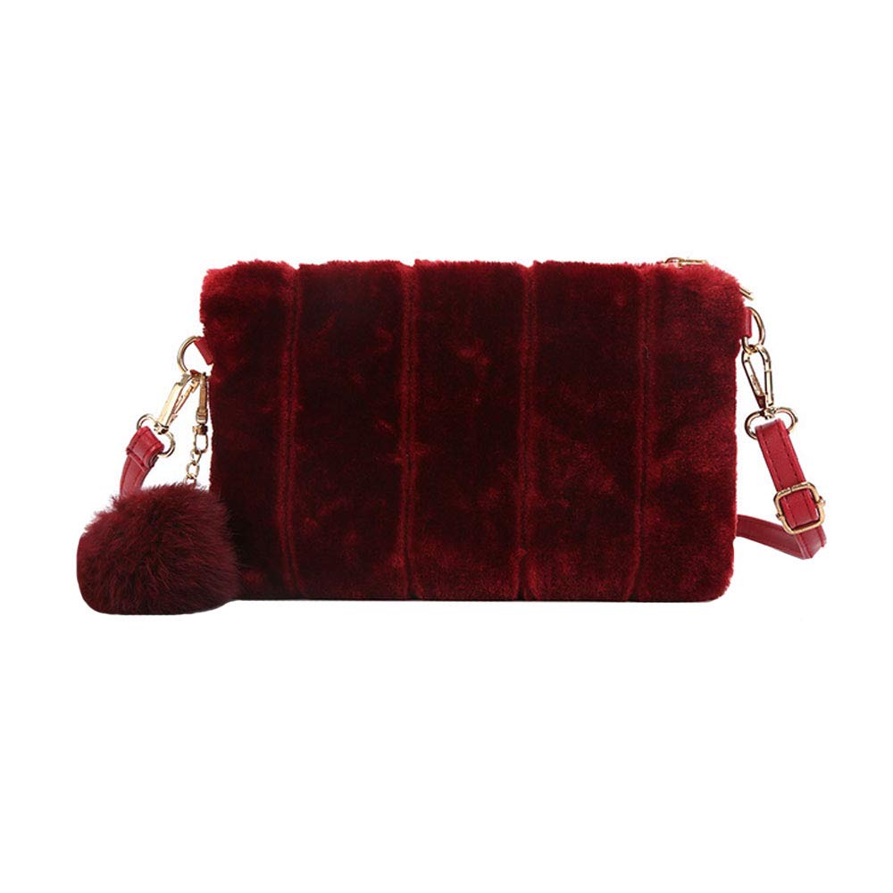 fluffy evening bag