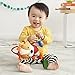 Skip Hop Bandana Buddies Baby Activity and Teething Toy with Multi-Sensory Rattle and Textures, Lion