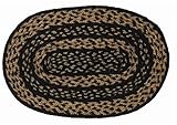Country Style Black Tan Jute Placemat 12x18