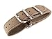 JRRS7777 20mm Canvas Watch Strap Band Sports Military Army New Pattern Brown ZULU NYS-112