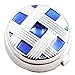 H&H HJ Men's Jewelry Round Button Cover Substitute to Traditional Cuff Links Color Silver Plating