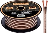 InstallGear 12 Gauge Speaker Wire - 99.9% Oxygen-Free Copper - True Spec and Soft Touch Cable (100-feet)